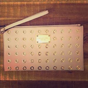 Michael Kors beige clutch - excellent condition!